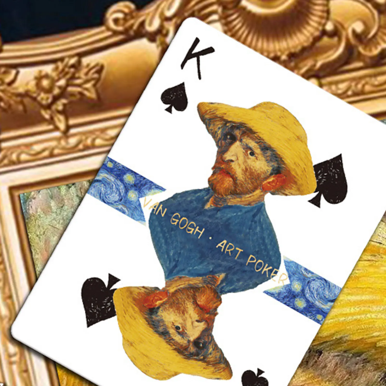Bộ Bài Chơi Van Gogh, Đêm Trăng Đầy Sao, Poker Nghệ Thuật, Trò Chơi Trên Bàn, Thẻ Giáng Sinh, Tiệc Tùng Gia Đình