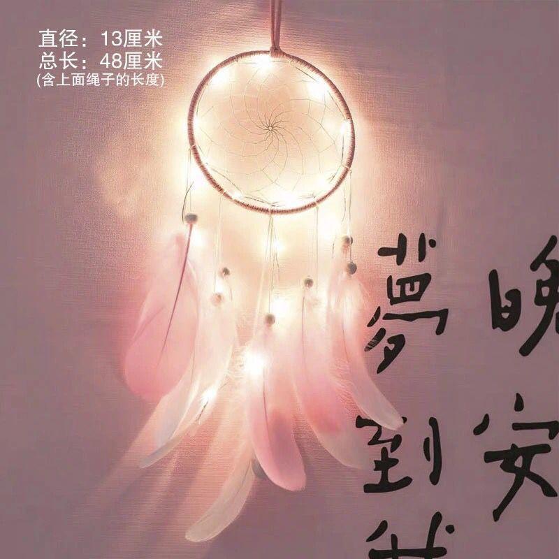 Product Introduction of Hươu Ấn Độ Dream Catcher Phòng ngủ Trang trí đầu giường Chuông gió phong cách cô gái trẻ Món quà sinh nhật Cô gái cho bạn cùng lớp 6