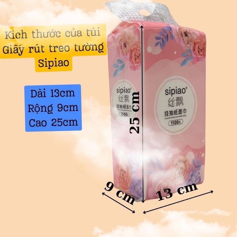 Product Introduction of Thùng 10 Bịch Giấy Ăn Treo Tường Đa Năng SIPIAO Hoa Hồng ,Khăn Rút Treo Tường 4 Lớp 1100 Tờ Dai Mềm Tiện Ích Giấy Vệ Sinh chổi  nhựa chổi  bông 1