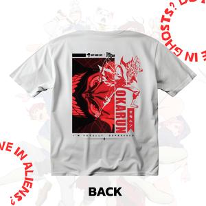 Bot and Life x DAN DA DAN T-shirt ลาย Okarun สีขาว