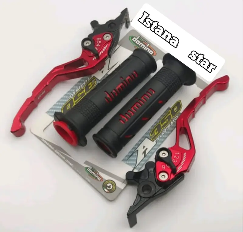 [PROMO] Handle REM dan KOPLING Stelan Variasi Motor FULL CNC Yamaha Vixion Old New RX King Scorpio Xabre R15 V3 New - MERAH HARGA 1 PAKET 2