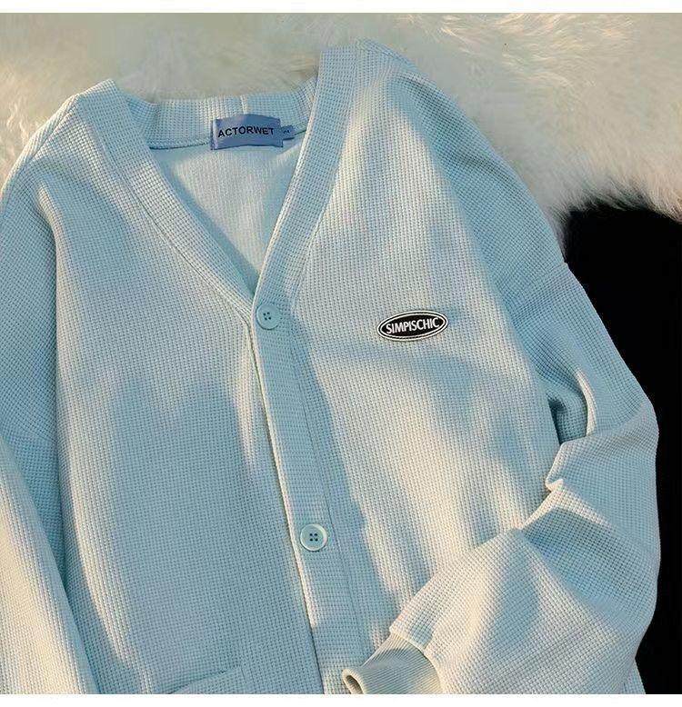 Product Introduction of Women Áo Len Cardigan Bánh Quế Thiết Kế Đẹp Cho Nữ, Phong Cách Lười Biếng Mùa Xuân Và Mùa Thu, Áo Khoác Dệt Kim, Dễ Phối Đồ, Thích Hợp Cho Học Sinh, Thời Trang, Áo Học Sinh Top 16