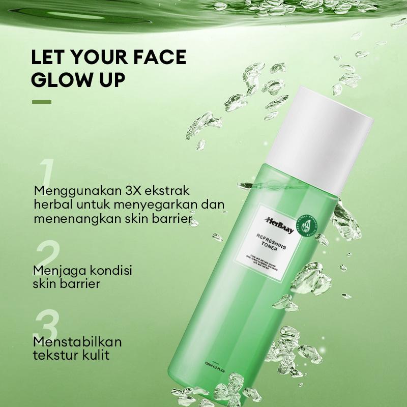 【BPOM】【COD】【READY STOCK】 HerBaay Lightening Toner 120ml - Hydrating Face Toner dengan Formula pH Balance - Soothing Toner Skin Barrier Repair 2
