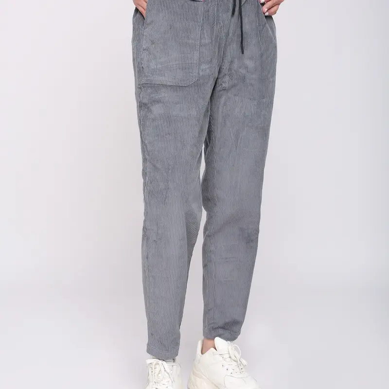 Quần baggy nhung ống suông Nữ Ong Pants 7
