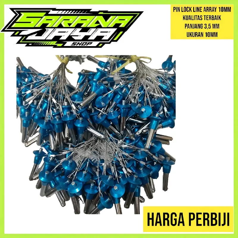 Pinlok Braket Line Array - Pinlock Bracket 10 mm High Quality Warna Biru 2