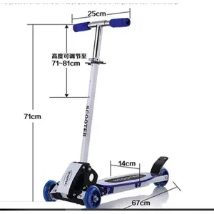 Otoped skuter anak roda 4  alumunium adjust tinggi 67-90 cm