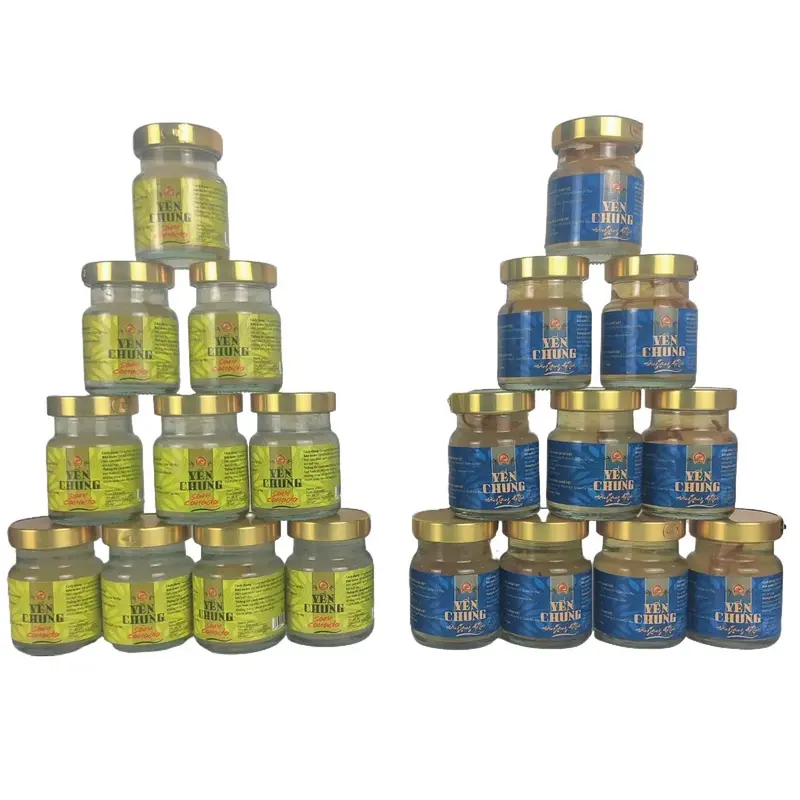 THTD - Combo 20 lọ Yến 70ml  [ 10 lọ Sâm canada và 10 lọ Đông Trùng Hạ Thảo sử dụng Cỏ Ngọt thay thế đường phèn] yến  sào yensao hũ chưng sẵn 1