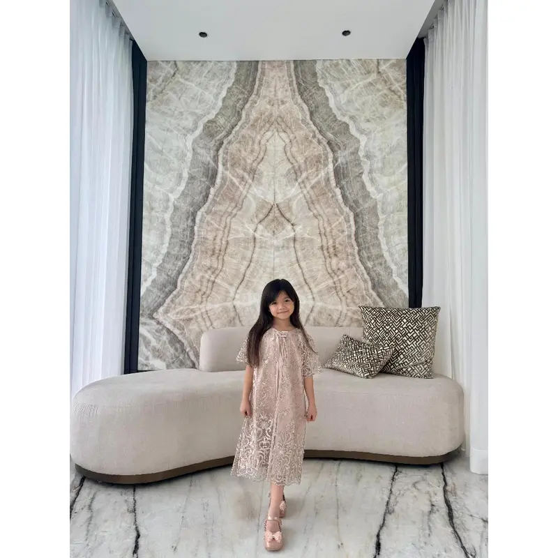 Dress Anak Daisy 6 7 8 9 Brokat Tulle Tile Bordir Glitter / Dress Pesta Anak 6 7 8 9 Tahun 3