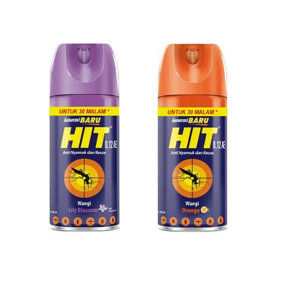 HIT Aerosol 150ml Spray Anti Nyamuk dan Kecoa / HIt Aerosol Mini - lily blossoms
