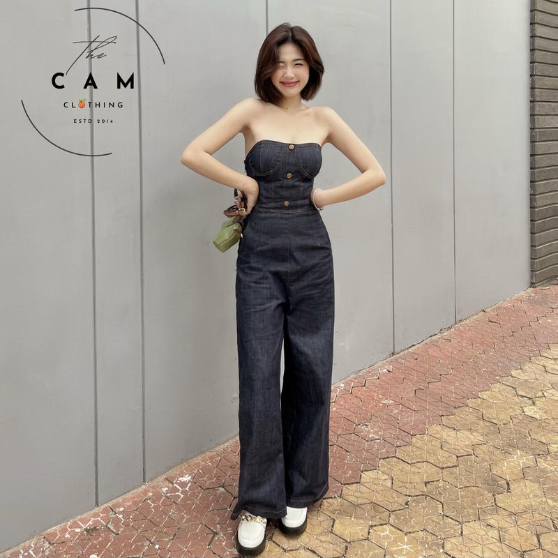 (CÓ BIGSIZE) Jumpsuit denim Nữ dáng dài co dãn - Longly Jumpsuit