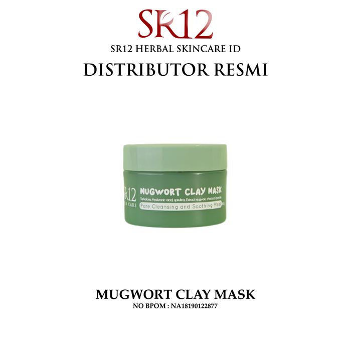 Gambar Mugwort Clay Mask SR12 - Skin Barier Masker Wajah Pembersih Komedo - MUGWORT CLAY MASK dari SR12 SKINCARE SOLUTION Kota Tangerang Tokopedia