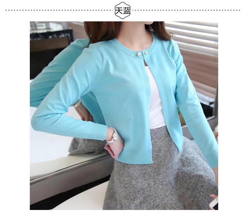 Product Introduction of Knitted Cardigan Short Sunscreen Shawl Thin Coat Spring and Summer Women's Clothing Sweater Long Sleeve Air Conditioning Shirt Knitwear Womenswear Basic Knitting Tops 22