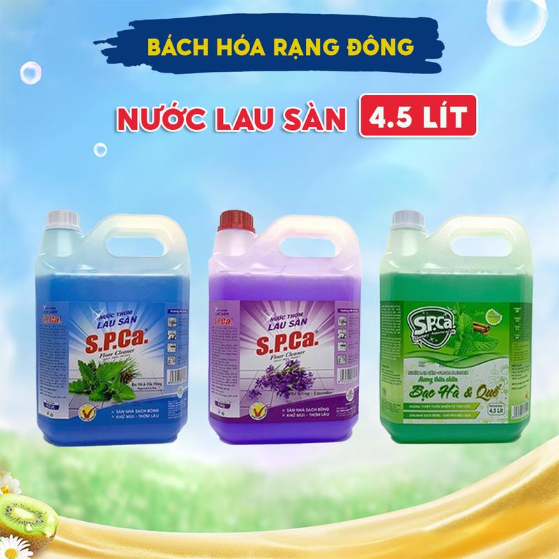  Nước Lau Sàn Nhà Sả Chanh Và Hương Quế SPCa 4.5kg Cao Cấp Giúp Khử Mùi Làm Sạch Sàn Nhà  Chính Hãng  