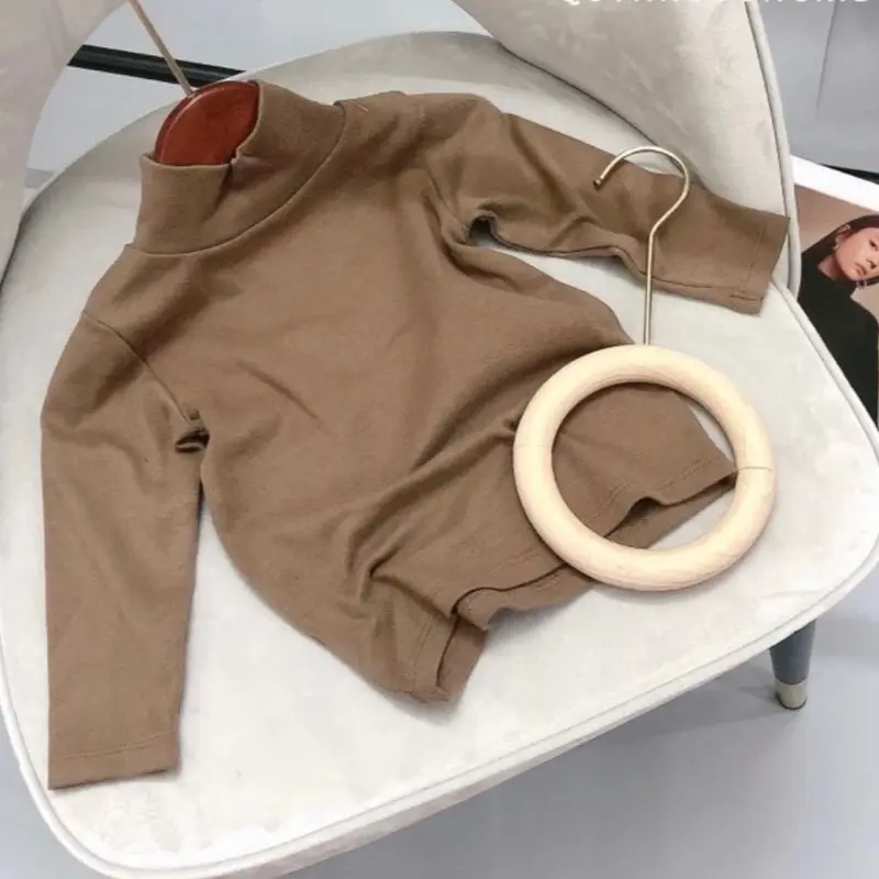 Áo giữ nhiệt Trơn cho bé trai và bé gái, Áo giữ nhiệt chất ríp lông hai mặt co dãn 4 chiều size 8kg-35kg 2