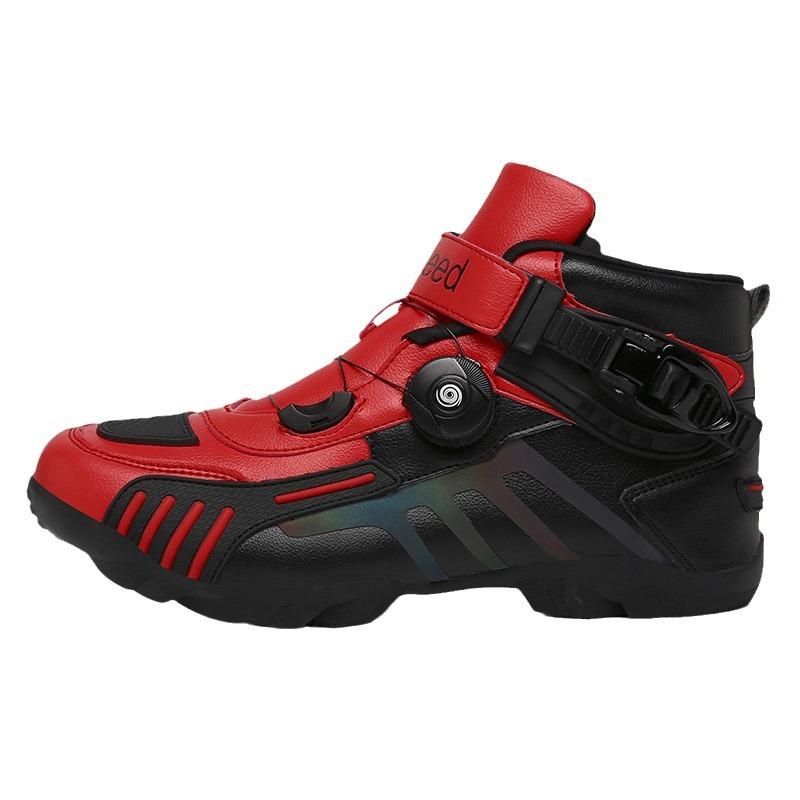 Cross-Country Four Seasons Factory Riding Boots Motorcycle Shoes Motorcycle Cross-Border Outdoor Traveling by Motorcycle Direct Supply Racing Boots Equipment Footwear Boy Walking Shoes Closed Comfort 4