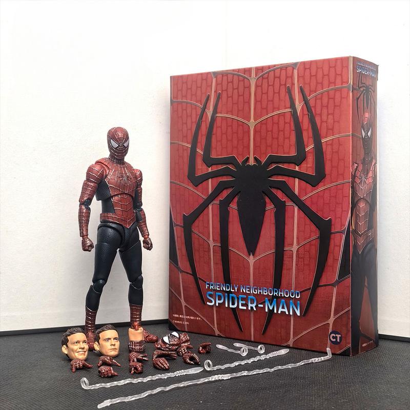 Búp Bê Mô Hình Nhân Vật Hành Động Shf Tobey Maguire Spider Man No Way Home Iron Spider Sentinel Miles Morales Peter Parker Articulado