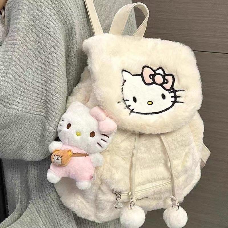 Ba Lô Nhồi Bông Dễ Thương, Mềm Mại Và Ngọt Ngào, Dễ Phối Đồ, Cặp Sách Học Sinh Lật, Cặp Sách Học Sinh Dung Lượng Lớn, 2023 Pa Chagou Hàng Mới Về 0