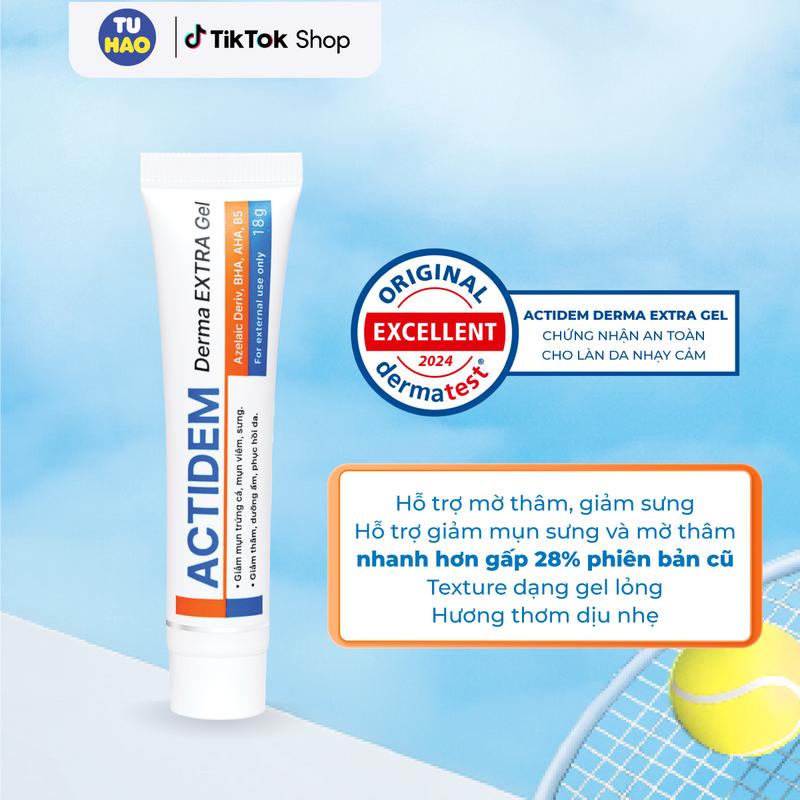 GEL CẢI THIỆN MỤN ACTIDEM DERMA EXTRA GEL CẢI THIỆN MỤN MỜ THÂM 18 GRAM Skincare Chăm Sóc Da Nữ Làm Đẹp Da