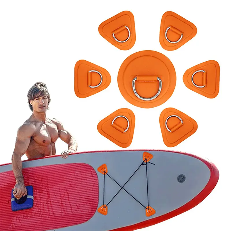 Miếng Dán PVC, cho Ván Lướt sóng, Thuyền Dinghy, với Vòng chữ D bằng thép không gỉ, Bộ dụng cụ gắn thiết bị đánh cá, Đệm vòng tam giác, Bộ dây bungee, Phụ kiện, 450701 2