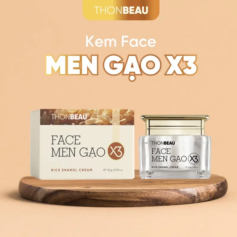 TRỌN BỘ LỚN KEM MEN GẠO X3 [ 5 Món] Kem Men Gạo +Serum Collagen 20ml +Sữa Rửa Mặt 100ml+ Kem Body Gạo - Skincare Kem Face Làm Đẹp Da 3