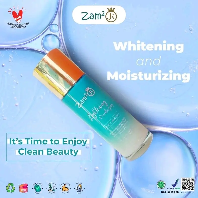 Body serum zam2jk Bpom Perawatan Mencerahkan dan Pemutihan Tubuh