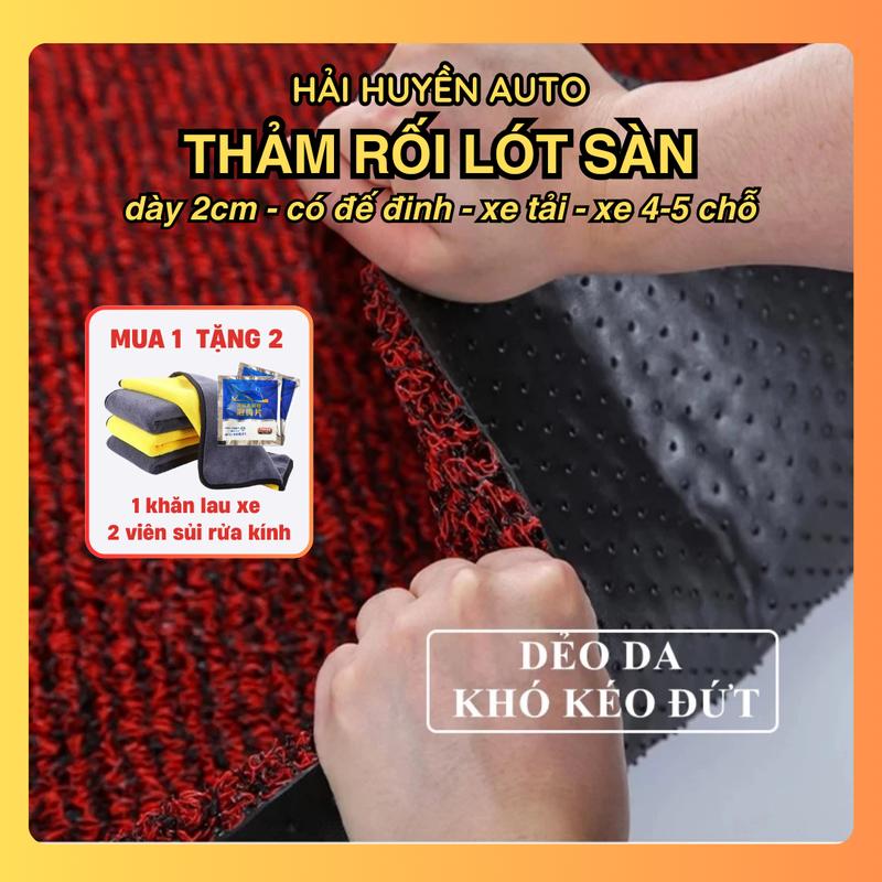 [xe tải & 4-5 chỗ] Thảm rối dày 2cm có đế đinh chống trơn kích thước dành cho xe tải và xe 4-5 chỗ Phụ Tùng Nội Thất