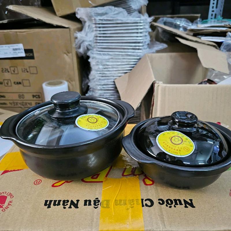 Nồi đất tráng men kho quẹt, kho cá , kho tộ 250ml-5inch