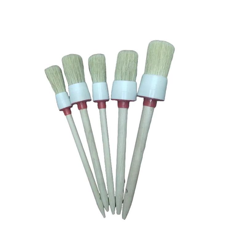 [VG159] Combo 5 cây cọ rữa xe cán gỗ dùng vệ sinh chi tiết dàn ao xe máy , oto xe tải Rửa Xe Lau Xe Phụ Kiện