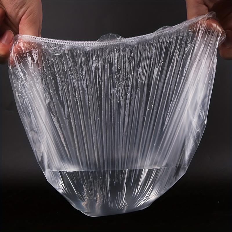 Product Introduction of 100pcs Disposable Shower Cap Waterproof, Bath Bonnet Thicken Plastic Head Cover For Home Hotel, Showering, Bathing, Hair Caps 5
