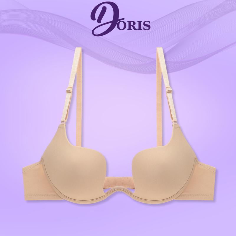 Áo Lót Nâng Ngực Có Gọng Khoét Sâu Chuyên Dụng Mặc Váy Hở Lưng DORIS 2215