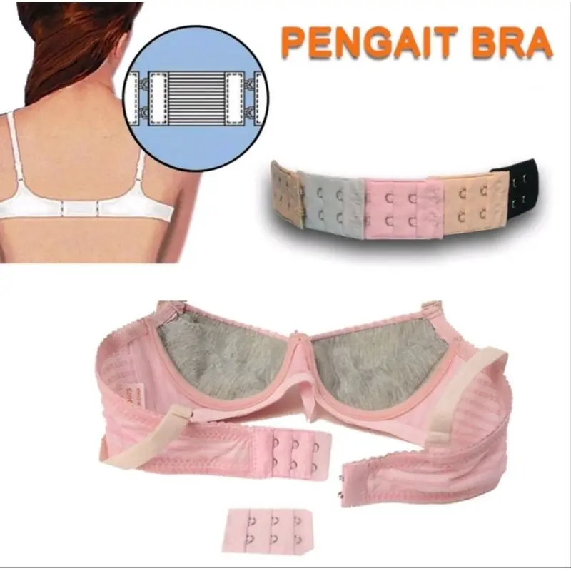 1PCS Pengait Bra Tambahan Extension Penyambung Tali BH Karet Elastis Aksesoris Sambungan Bra Extender A272 1