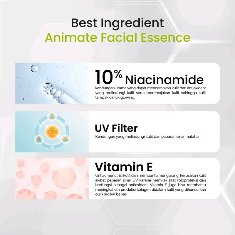 ANIMATE SERUM WAJAH ISI 60 KAPSUL Semua Jenis Kulit 3