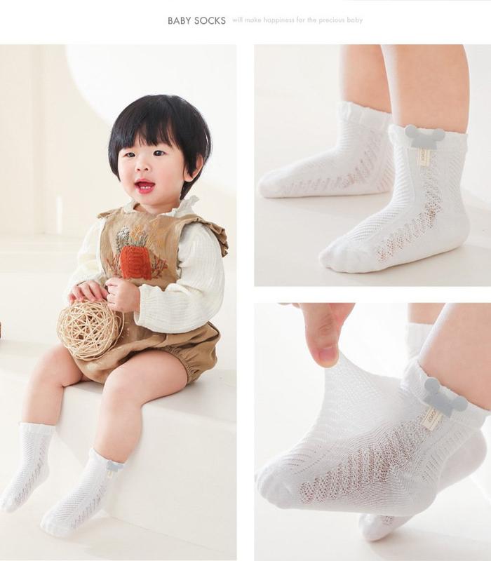 Tất lưới cổ cao cho bé sơ sinh 0-1 tuổi, phong cách Hàn dễ thương T2 1