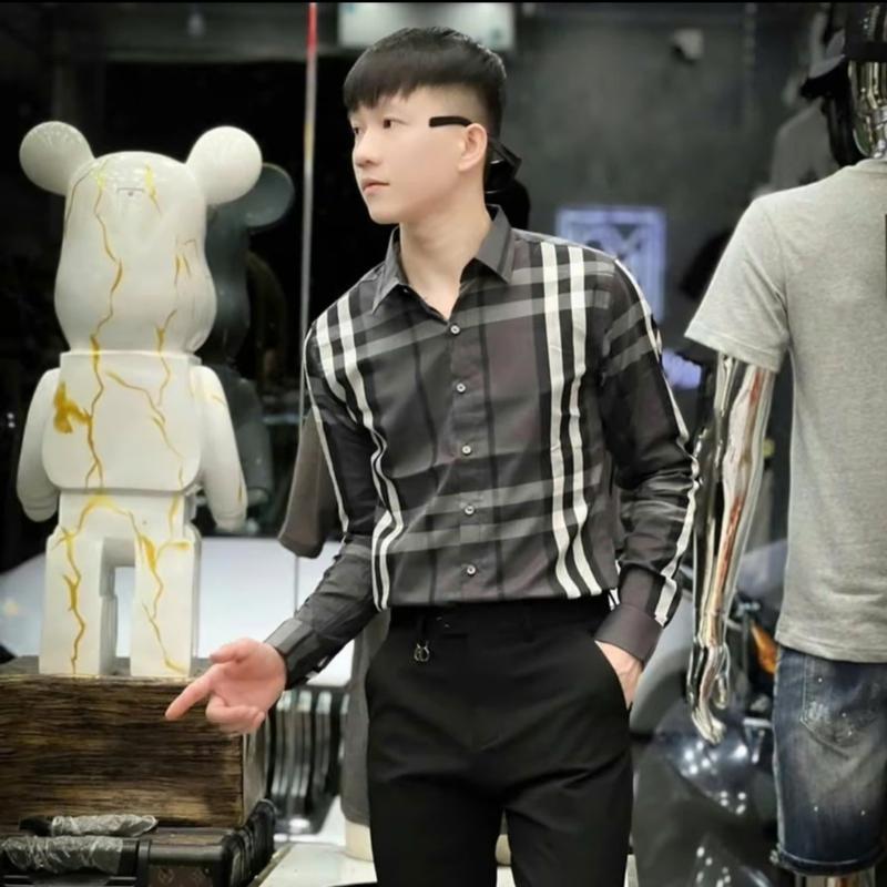 Áo sơ mi nam tay ngắn .phối họa tiết BBR  CR SỌC tạo nên phong cách trẻ  trung sp  giá rẻ cao cấp  của nhà NHT,