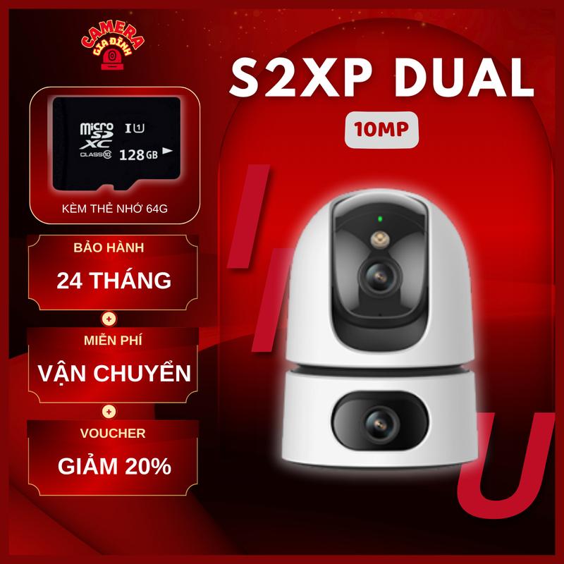 [COMBO] Camera Wifi IMOU RANGER DUAL 10mp - 3K Tặng thẻ 128G chính hãng, camera 2 mắt, 1 mắt quay quét 360 độ, 1 mắt cố định góc rộng, đàm thoại 2 chiều, có màu đêm Security Cameras & Systems