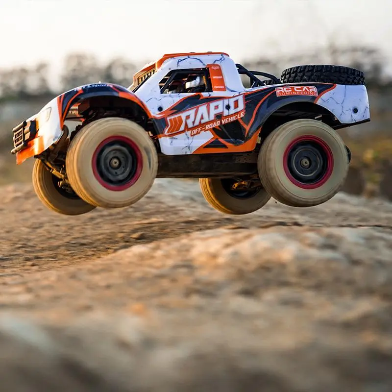 1:14 4WD Remote Control High Speed Car, Brushless Motor RC Car with LED Lights, Off Road Remote Control Car, Birthday Gift for Adults & Teens 7