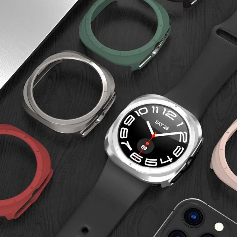 Case for Samsung Galaxy Watch Ultra 47mm PC Protector Luxury CASE Correa for WATCH ULTRA 47MM Full Protective Frame Bumper Cover Accessories Wearable Protection 3