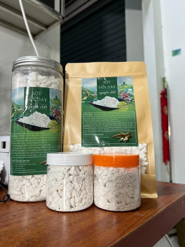 Tinh Bột Sắn Dây Tuyên Quang Đóng Hủ từ 500g đến 1kg