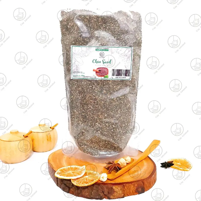 500gr Black Chia Seed Mexico / Organic Black Chia Seed / Chiaseed Hitam Organik / Chia Seed Hitam Alami 0