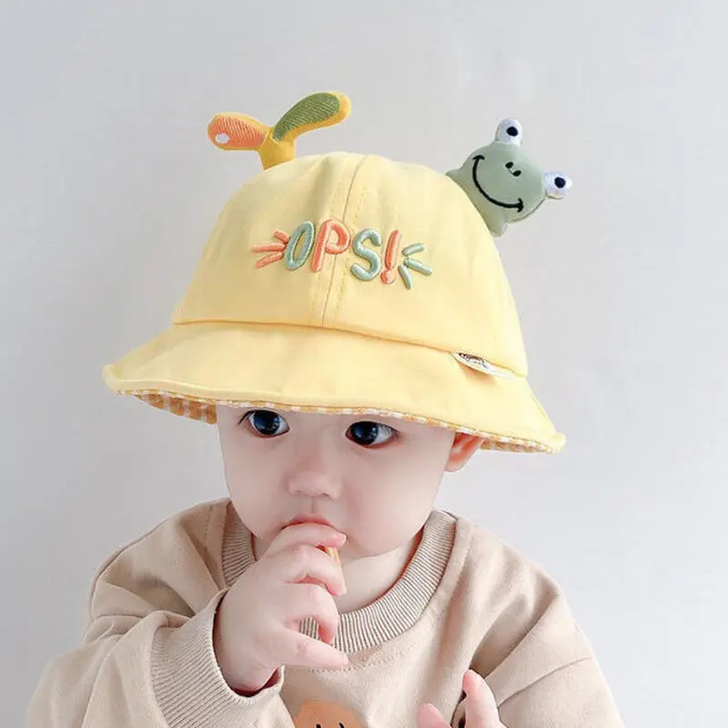 หมวกชาวประมง สำหรับเด็กชายและเด็กหญิง เหมาะสำหรับฤดูใบไม้ผลิและฤดูใบไม้ร่วง หมวกบังแดดสุดน่ารัก สำหรับเด็ก