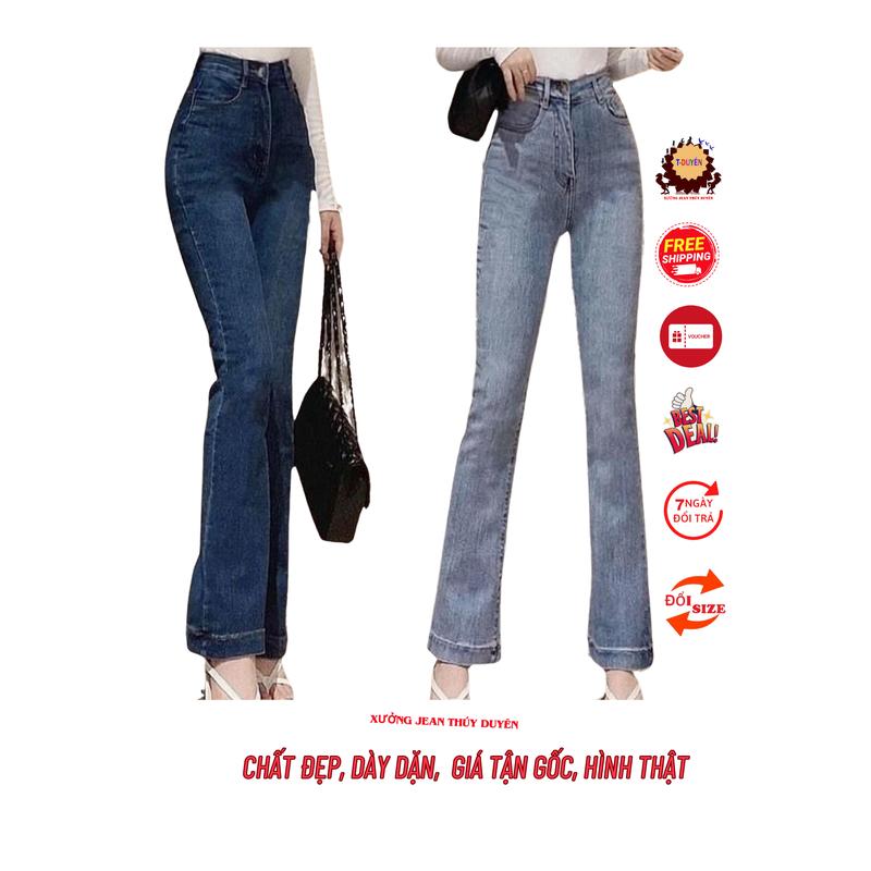 Quần jean nữ lưng cao ỐNG LOE  bảng size 26-34 có size đại big size đến 70kg chất jean giãn tốt, quần bò nữ ống bass mẫu mới  L2/10BT-11 Women Pants Denim Ong   quần dài thời trang xu hướng mới, thời trang mới đang hot hiện nay