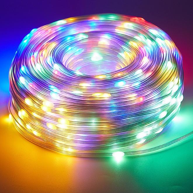 Nguồn 220V Dây Đèn Led Hạt Gạo IP65 10M 20M 30M 80M IC Nhiều Chế Độ Nháy