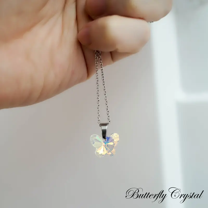 Kalung Rainbow Crystalle Pelangi Rantai Stainless Mirai Jewelry 1