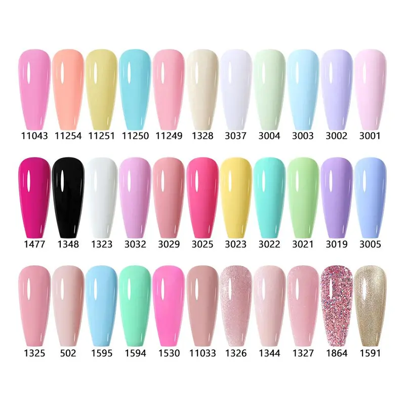15ML Nail Polish, Summer Colorful Nail Gel, Soak off UV Gel Nail Art Gel, Nail Art & Nail Polish for Women & Girls 2
