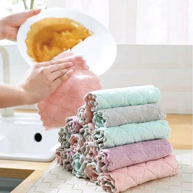 Kain Lap Microfiber Bisa Dicuci Dapat digunakan kembali Menyerap Air Minyak