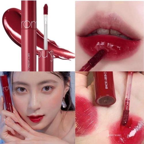 Son Romand Cherry Bomb Màu 12 Đỏ Cherry - Juicy Lasting Tint Lên Môi Căng Mọng