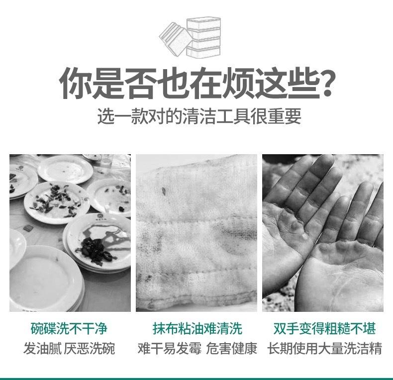 Product Introduction of sponge foam dishwashing sponge wipe god magic nano scouring pad kitchen universal sponge cotton block brush dish magic wipe Household 5