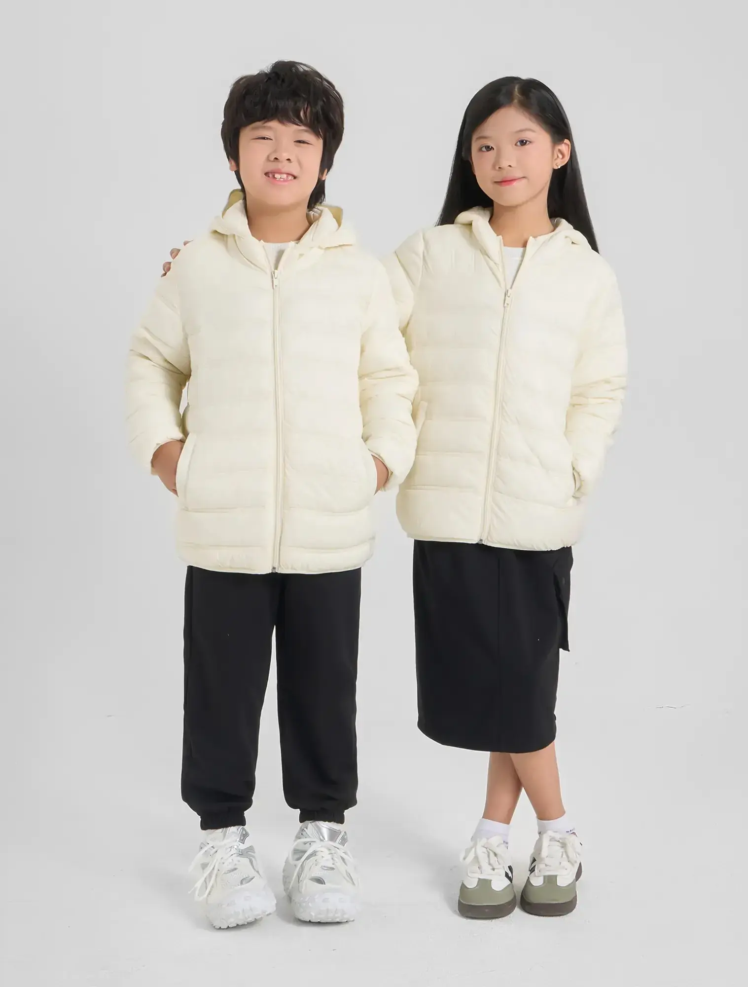 Áo khoác chần bông unisex trẻ em CANIFA 3OT24W004