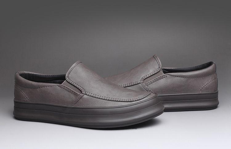 Product Introduction of 2023 Men's Shoes Autumn New Thick-Soled Slip-On Lazy Shoes Men's Breathable Height-Increasing Leather Shoes Soft-Soled Trendy Versatile Sneakers 33