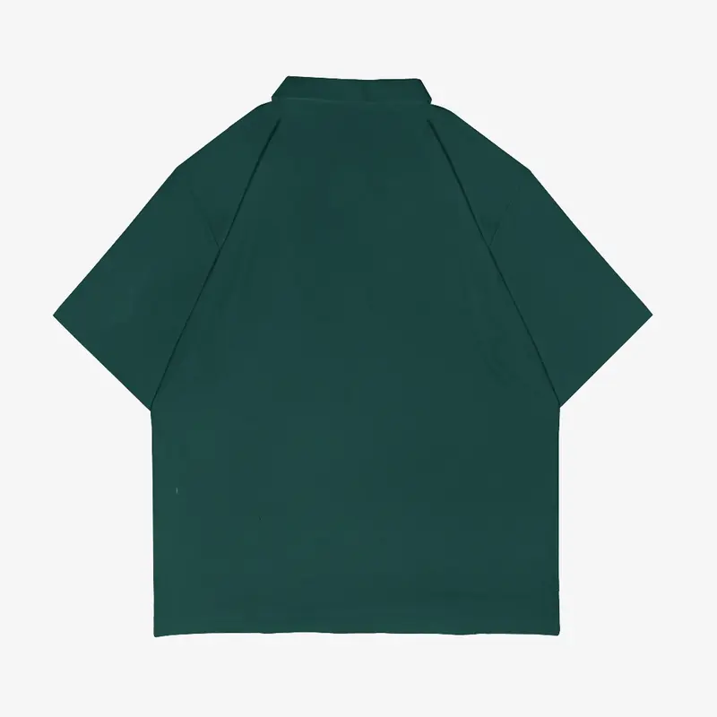 OOTDSUPPLY Oversize Polo Shirt Enthusiast Clubs Dark Army l Kaos Polo Pria dan Wanita OVZ-PS009 7